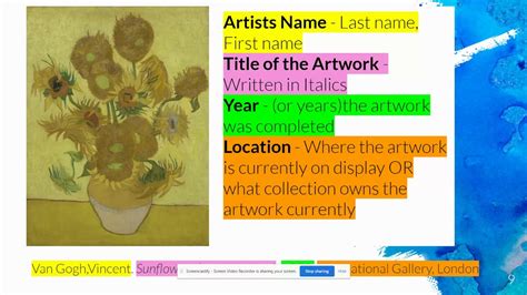 how to cite a work of art: should we consider the emotional impact of the artwork in our citations?