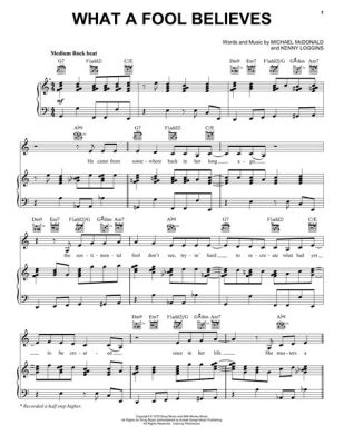 what a fool believes piano sheet music How does one's belief system shape their musical preferences?